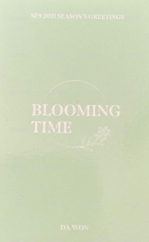 2021 SEASON'S GREETINGS  BLOOMING TIME 年曆卡 自拍卡 背面