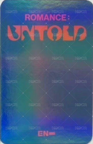 正二 ma 預售 特典卡  背面