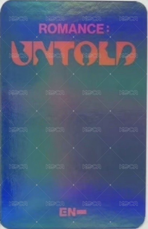 正二 ma 預售 特典卡  背面