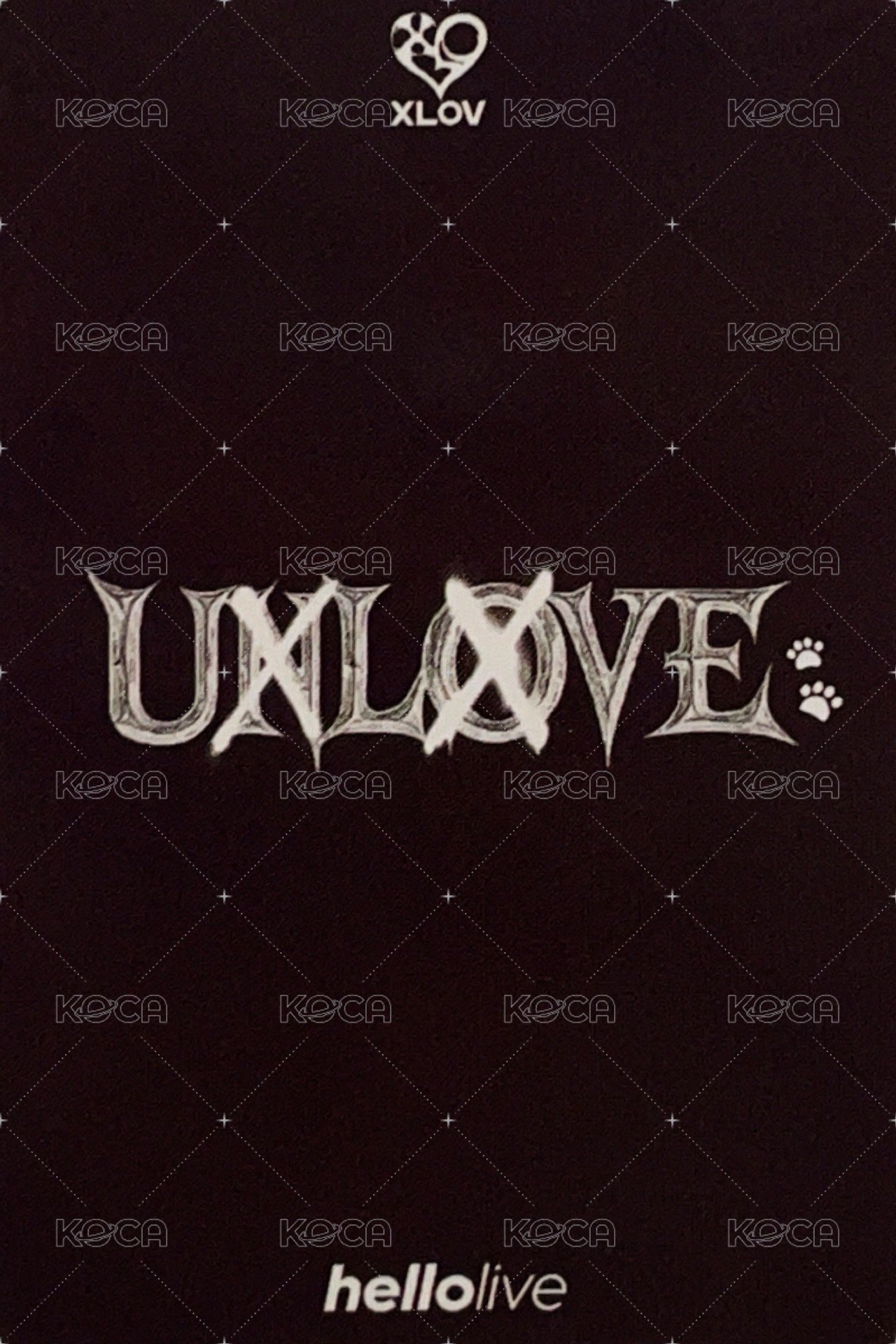 UXLXVE hl 2.0 簽售卡 🦴 背面