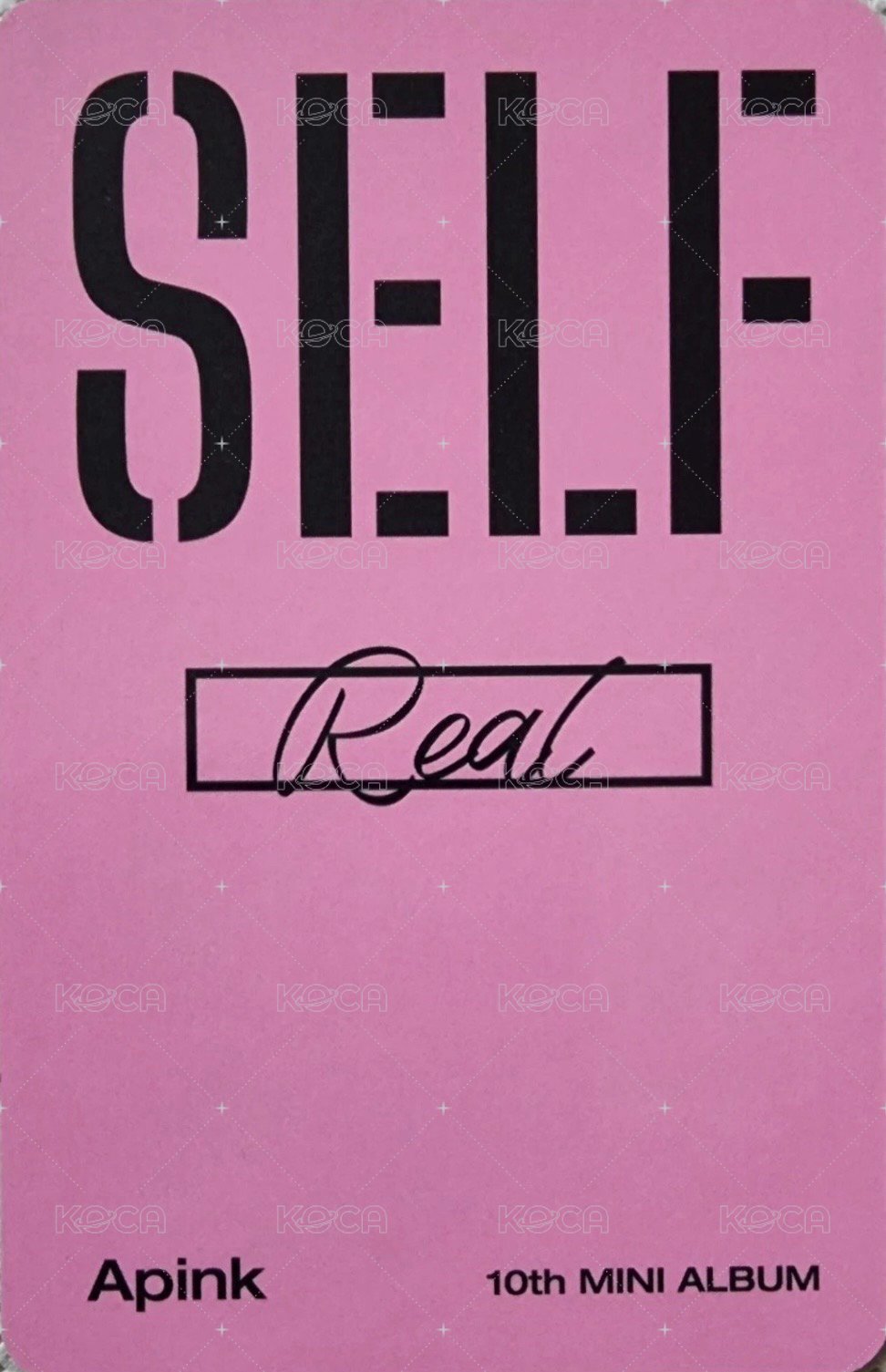 迷十 Real ver. 專輯卡  背面