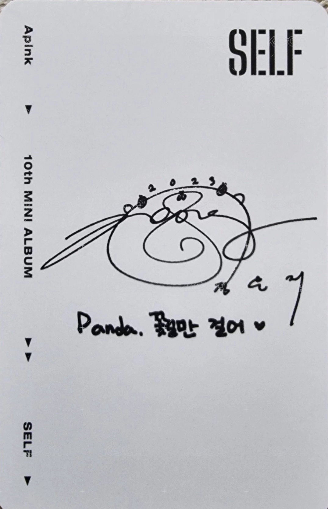 迷十 Natural ver. 專輯卡  背面