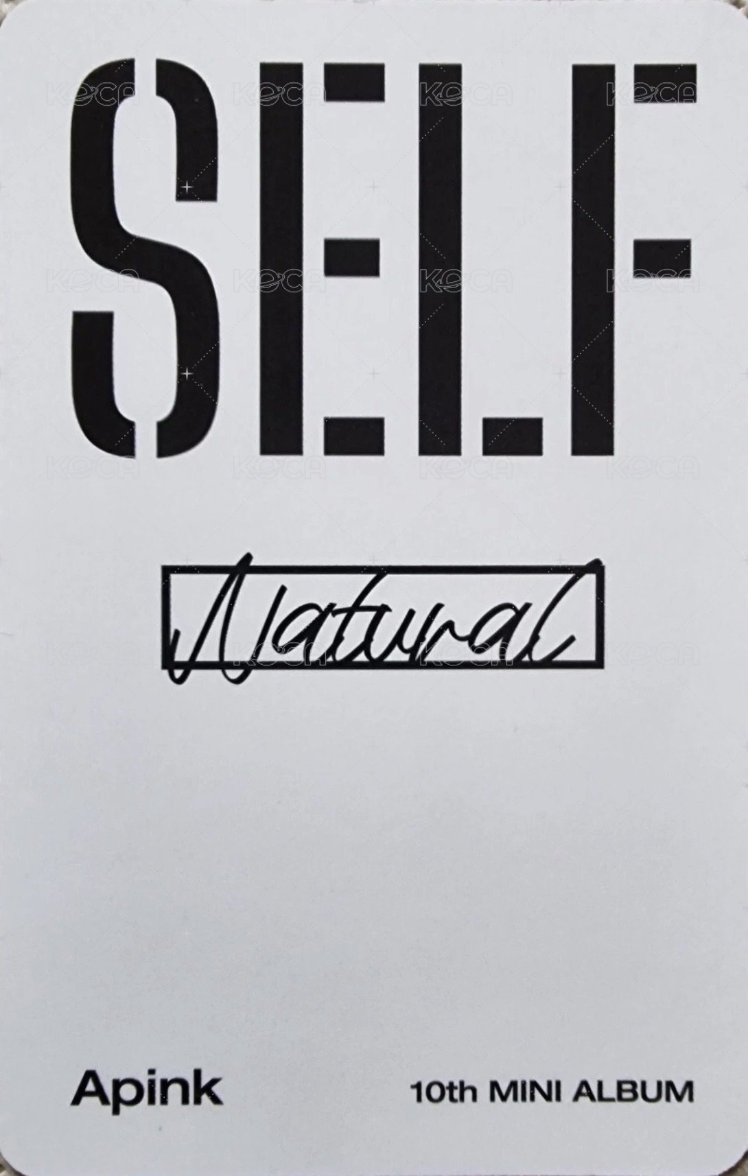 迷十 Natural ver. 專輯卡  背面