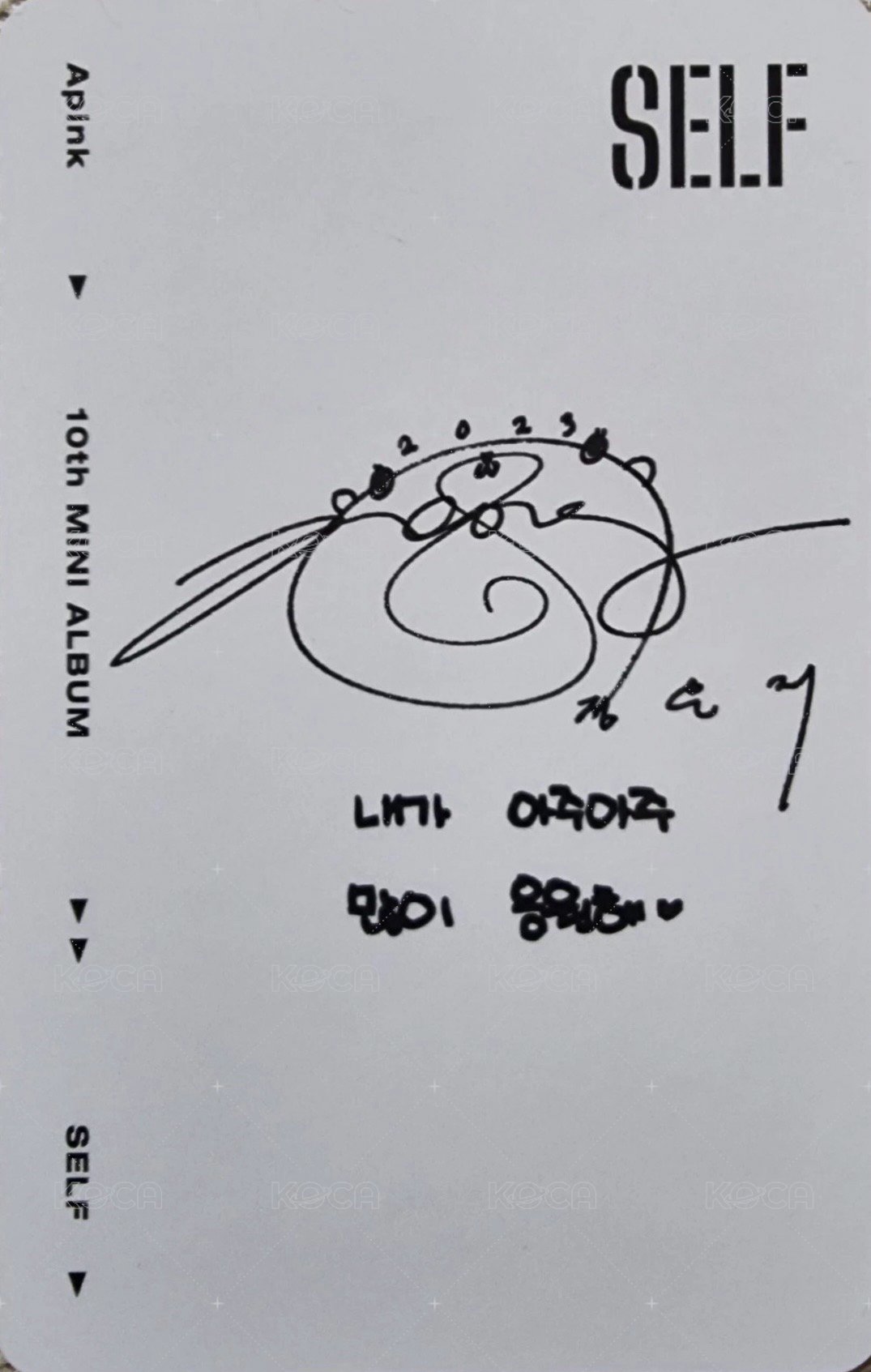 迷十 Natural ver. 專輯卡  背面