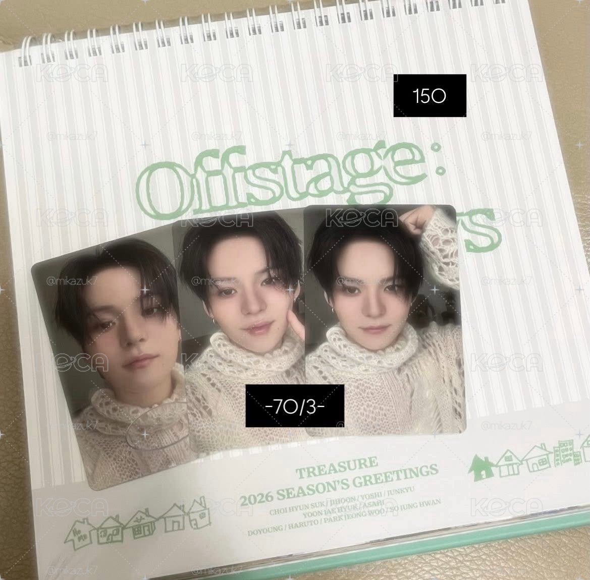 TREASURE｜2026 SEOSON’S GREETINGS 年曆、🐯小卡組