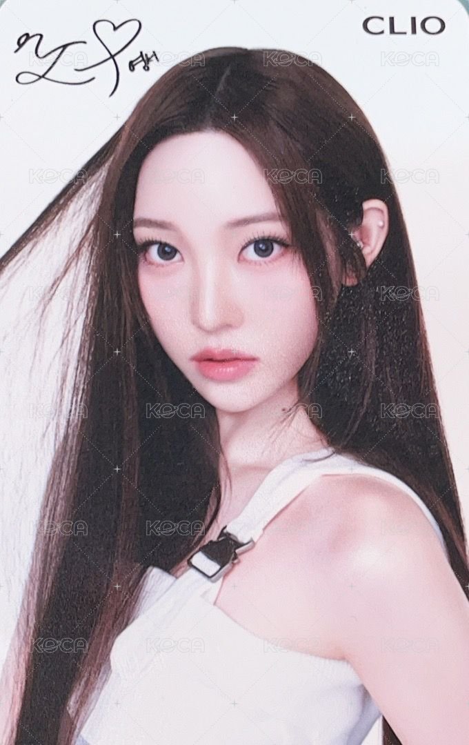 CLIO代言 代言卡  背面