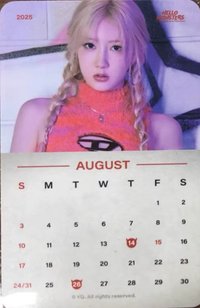 25世巡 首爾場限定 任務卡 日曆卡