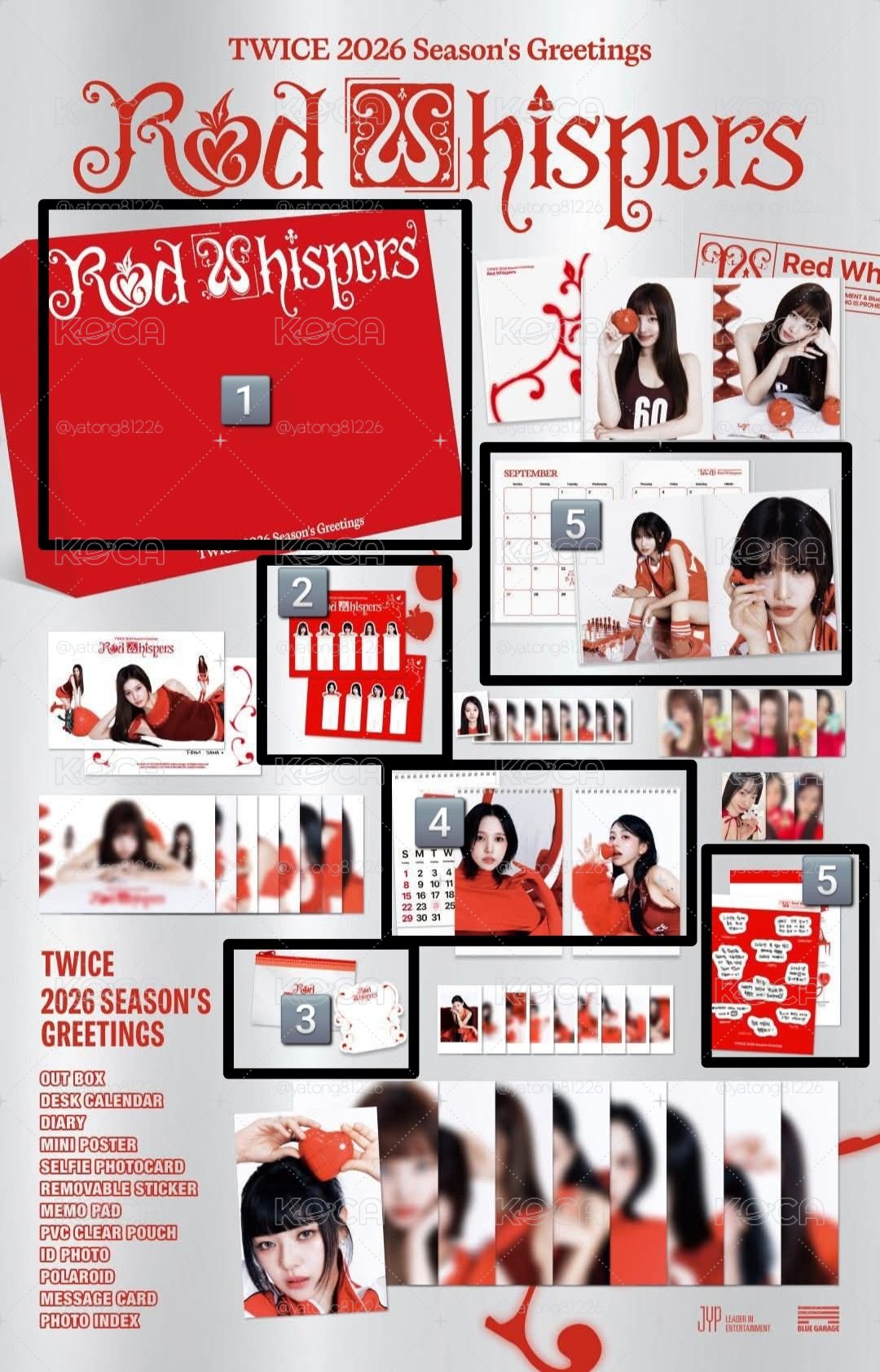 TWICE SEASON'S GREETINGS-2026韓國年曆 固配拆售
