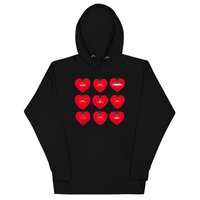 Tomato Hearts Hoodie (Black)