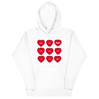 Tomato Hearts Hoodie (White)