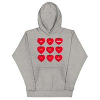 Tomato Hearts Hoodie (Carbon Grey)