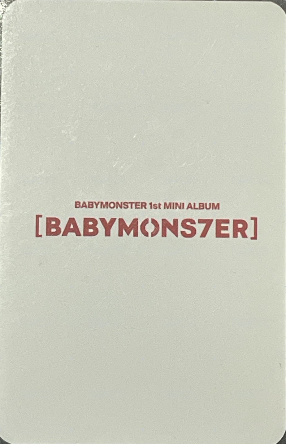 BABYMONS7ER knpops 特典卡  背面