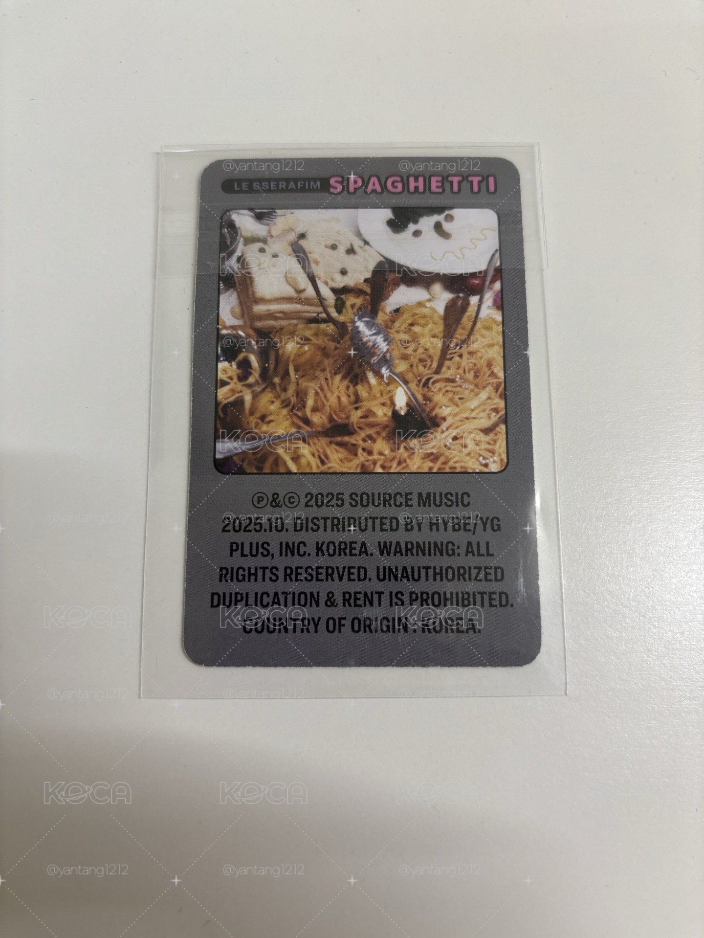 Spaghetti 單封采