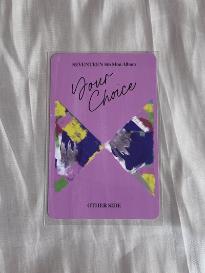 ［SEVENTEEN］ 🩷淨漢 MINI8 專輯卡 ｜OTHER SIDE ver.