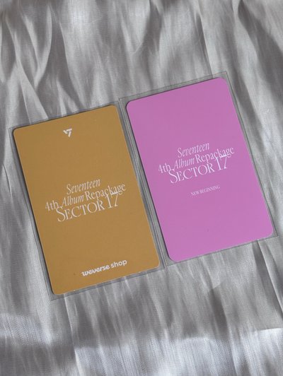 ［SEVENTEEN］🩷漢 正四後續 m2u 1.0 幸運卡 +正四後續 wvs 電子專 特典卡 