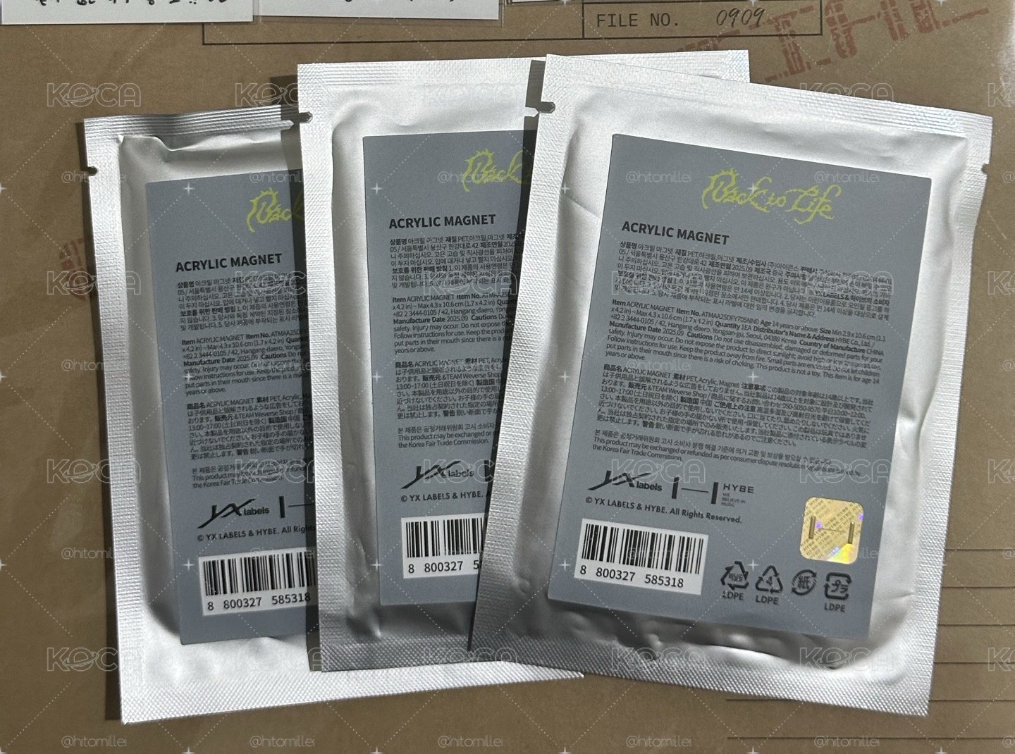 BTL 快閃 隨機壓克力磁鐵