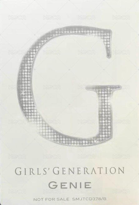 Genie日版 專輯卡  背面