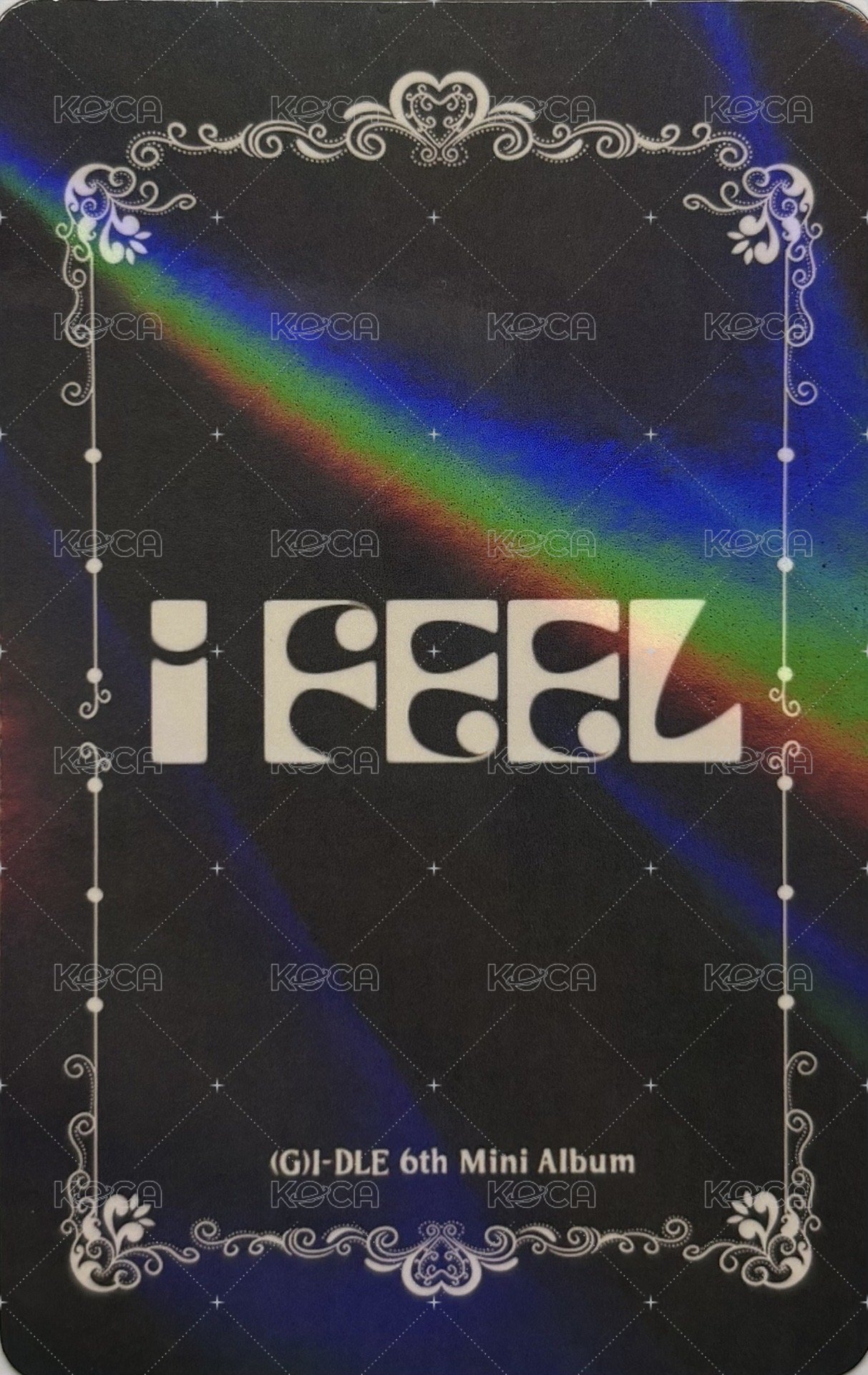 I feel kms 1.0 簽售卡 A ver.-麵 背面