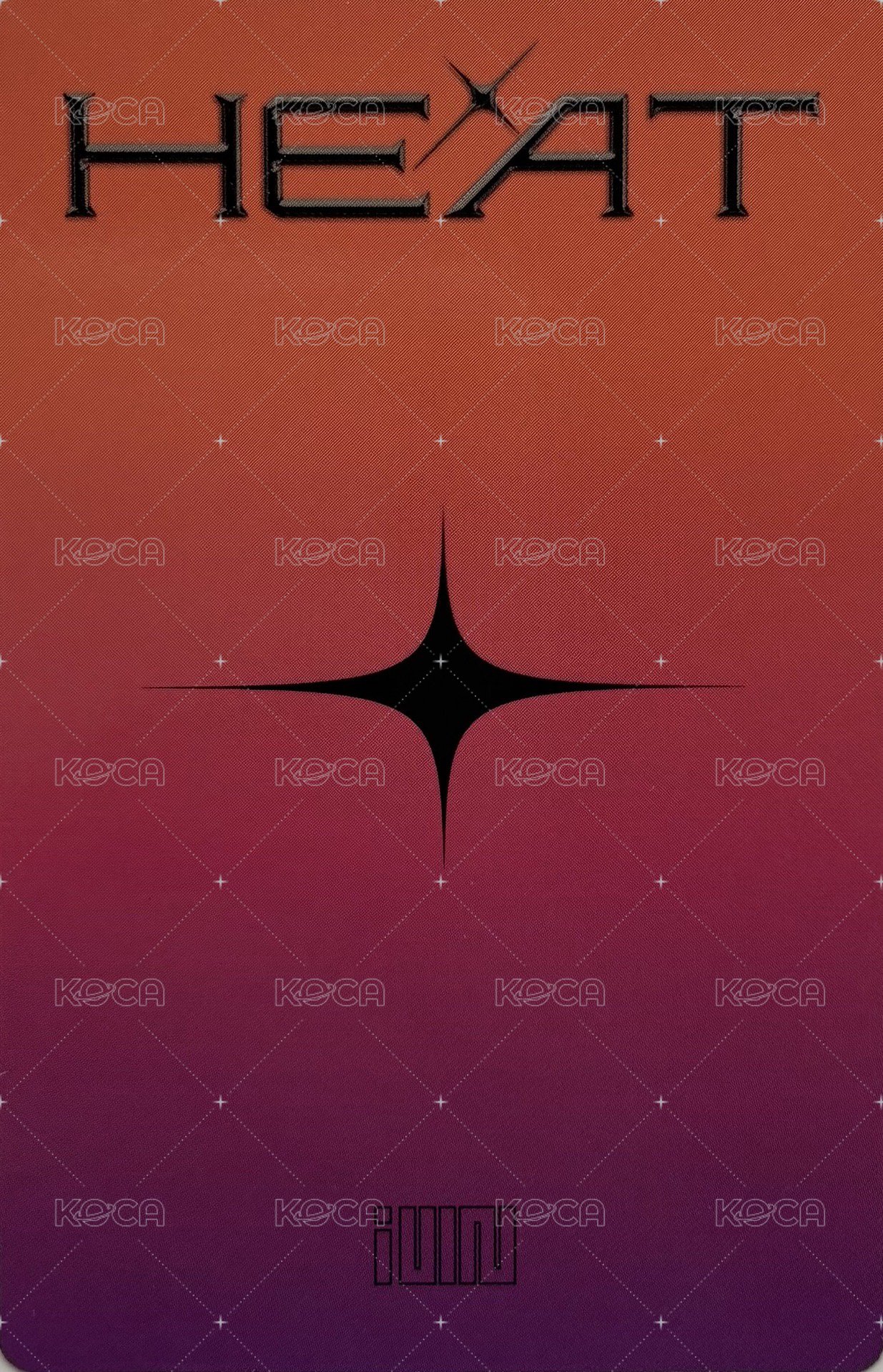 HEAT 專輯卡 英專專卡-妮 背面