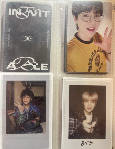 BTS suga Photo Folio 周邊卡 團寫 拍立得/DECO KIT 周邊卡 雙面卡 固卡