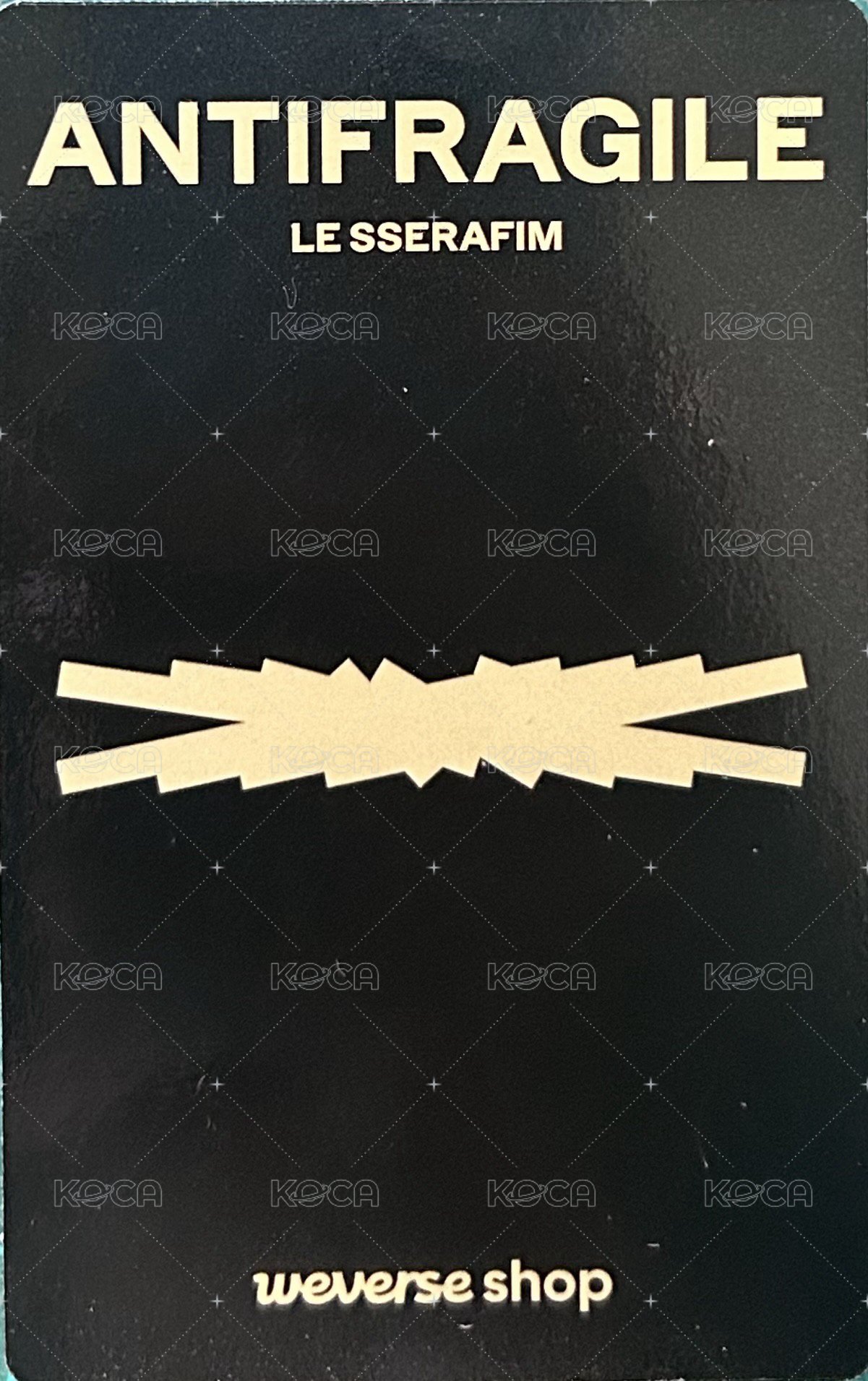 ANTIFRAGILE naver 特典卡  背面