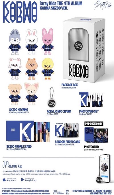春節出貨/可等再下單）Stray kids 全新未拆 娃專 KARMA