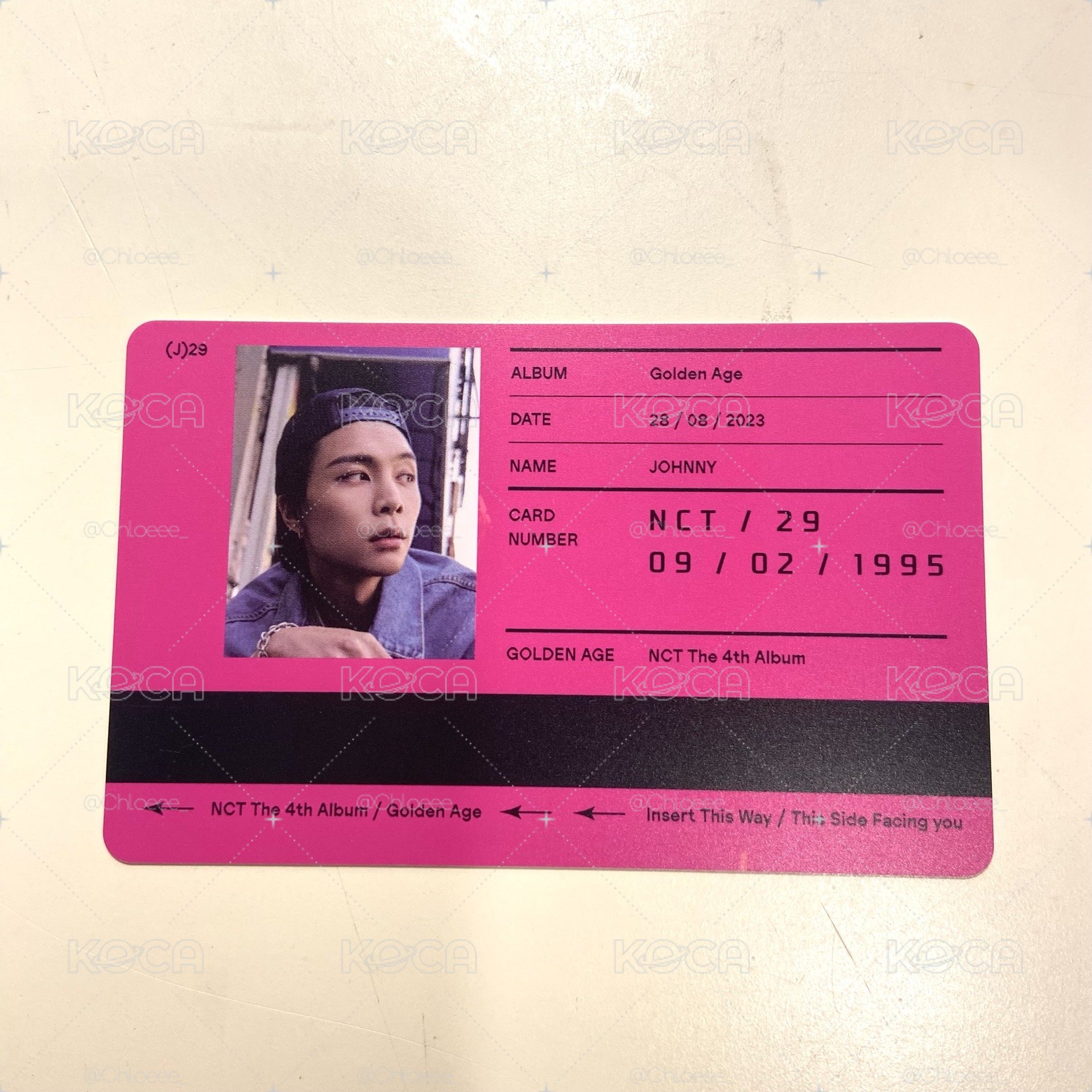 NCT2023 大隊 Johnny ID卡