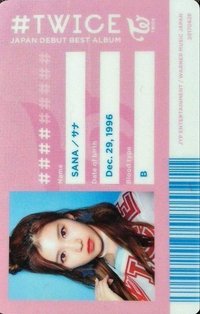 JP精選一 初回限定盤A 專輯卡 