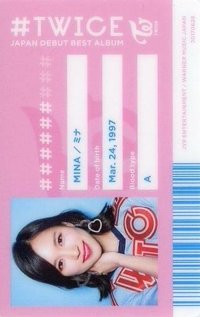JP精選一 初回限定盤A 專輯卡 