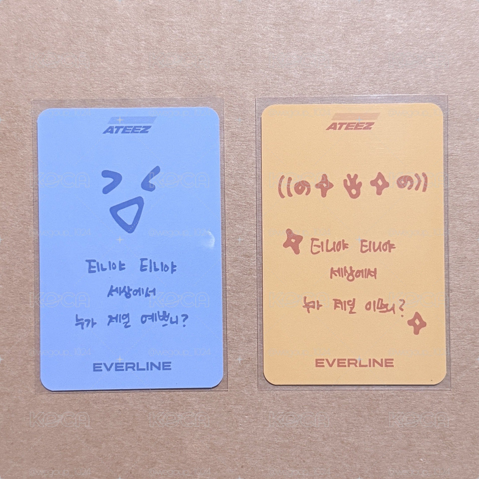 GH1 EVERLINR 手寫字卡背 簽售卡 傘鍾