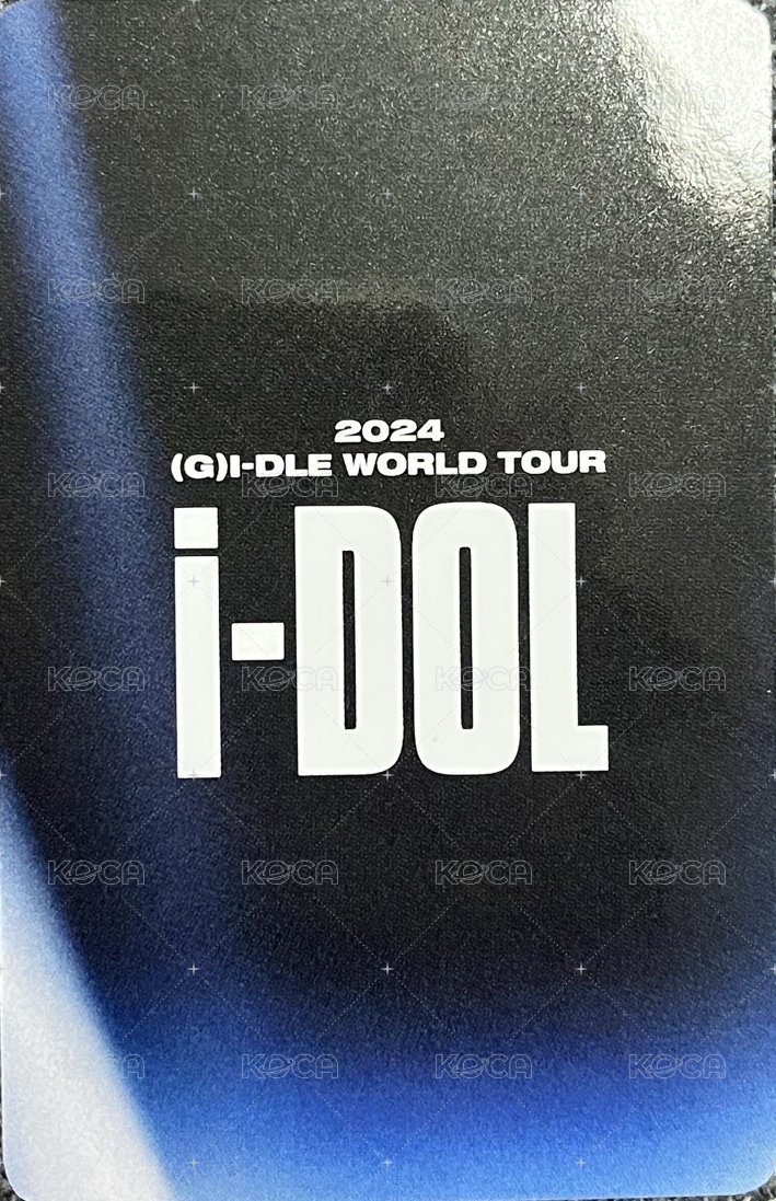 24’世巡演唱會 iDOL 隨機卡  背面