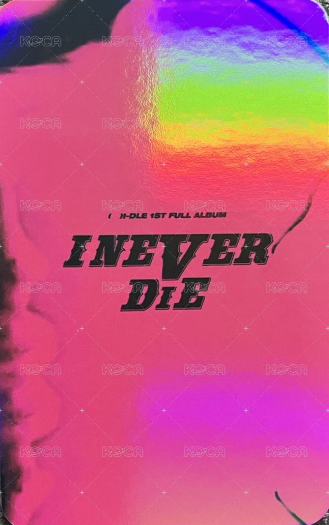 I NEVER DIE kms 特典卡  背面