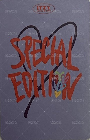 CRAZY IN LOVE 特別版 專輯卡  背面