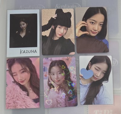 LE SSERAFIM KAZUHA 中村一葉 會員禮 小卡
