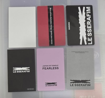 LE SSERAFIM KAZUHA 中村一葉 會員禮 小卡