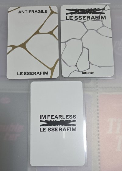 LE SSERAFIM 采源 CHAEWON  ANTIFRAGILE 專卡 bg 簽售卡  m2u 幸運卡 2.0