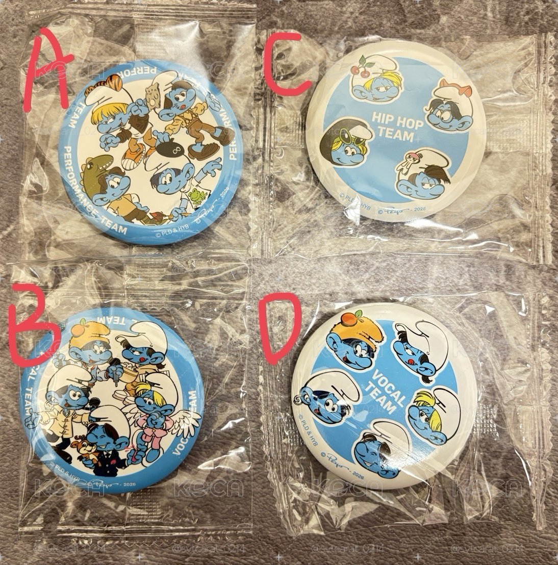 SVT藍色小精靈聯名徽章