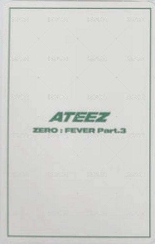 Fever pt.3 新那拉 簽售卡  背面