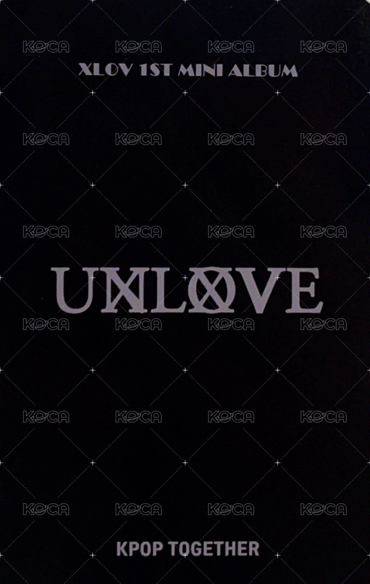 UXLXVE kpop together 2.0 (A) 簽售卡  背面