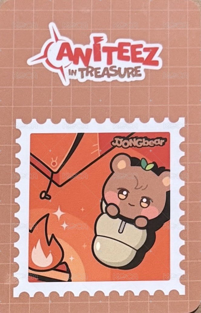 ANITEEZ IN TREASURE 周邊卡 MESH POUCH 背面