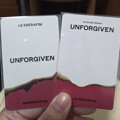 LE SSERAFIM 采源 CHAEWON UNFORGIVEN yzy幸運卡 wvs 簽售卡