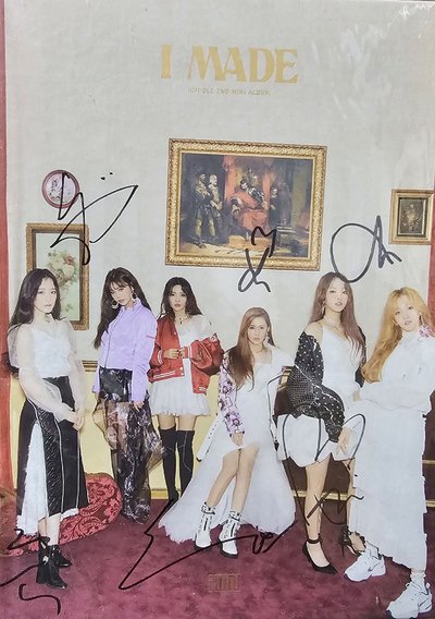 絕版【Mwave 簽專】I MADE (G)I-DLE 簽名 簽專 親簽 簽名專輯