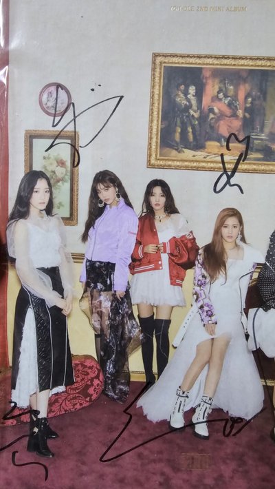 絕版【Mwave 簽專】I MADE (G)I-DLE 簽名 簽專 親簽 簽名專輯