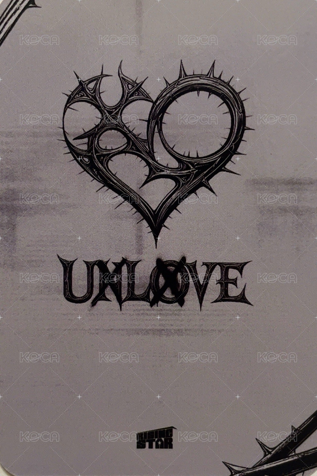 UXLXVE Rising-star 線上4.0 簽售卡  背面