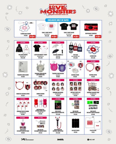 LOVE MONSTERS 台北場 周邊 ❤️