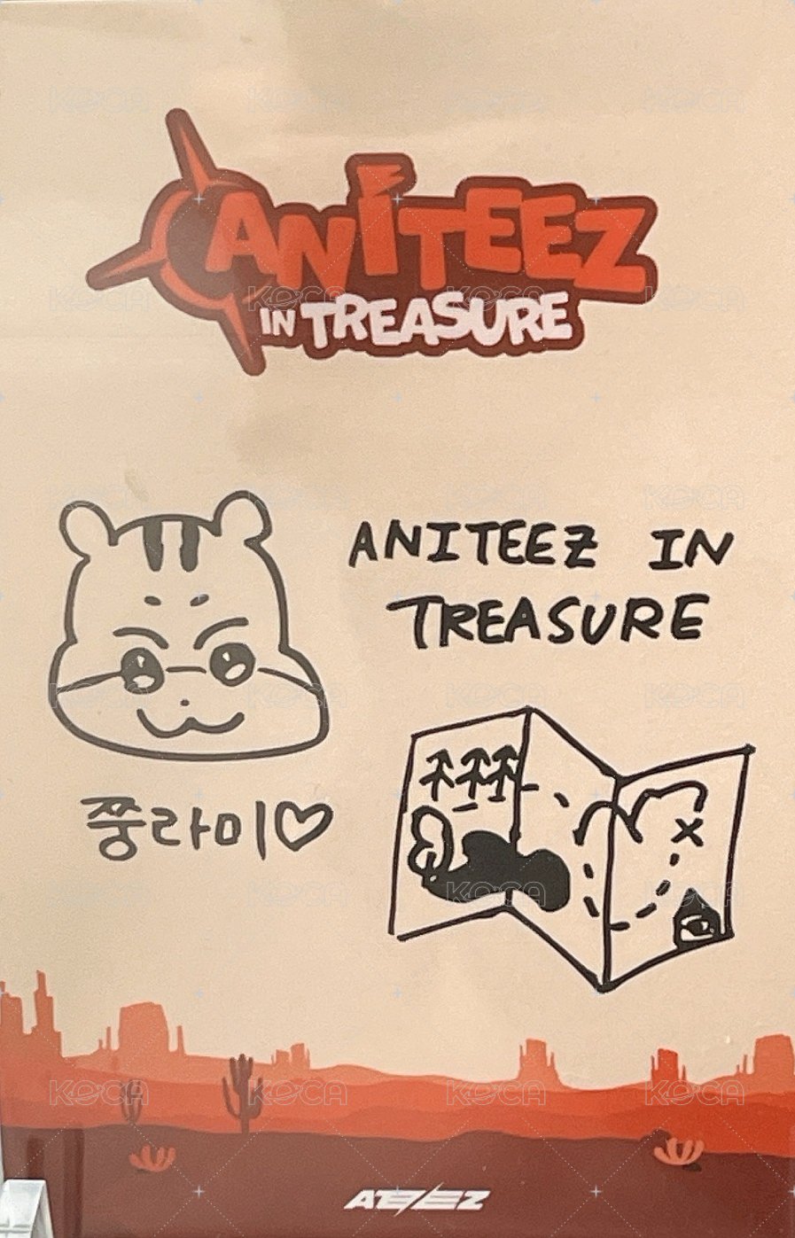 ANITEEZ IN TREASURE 周邊卡 PHOTO PACKAGE 背面