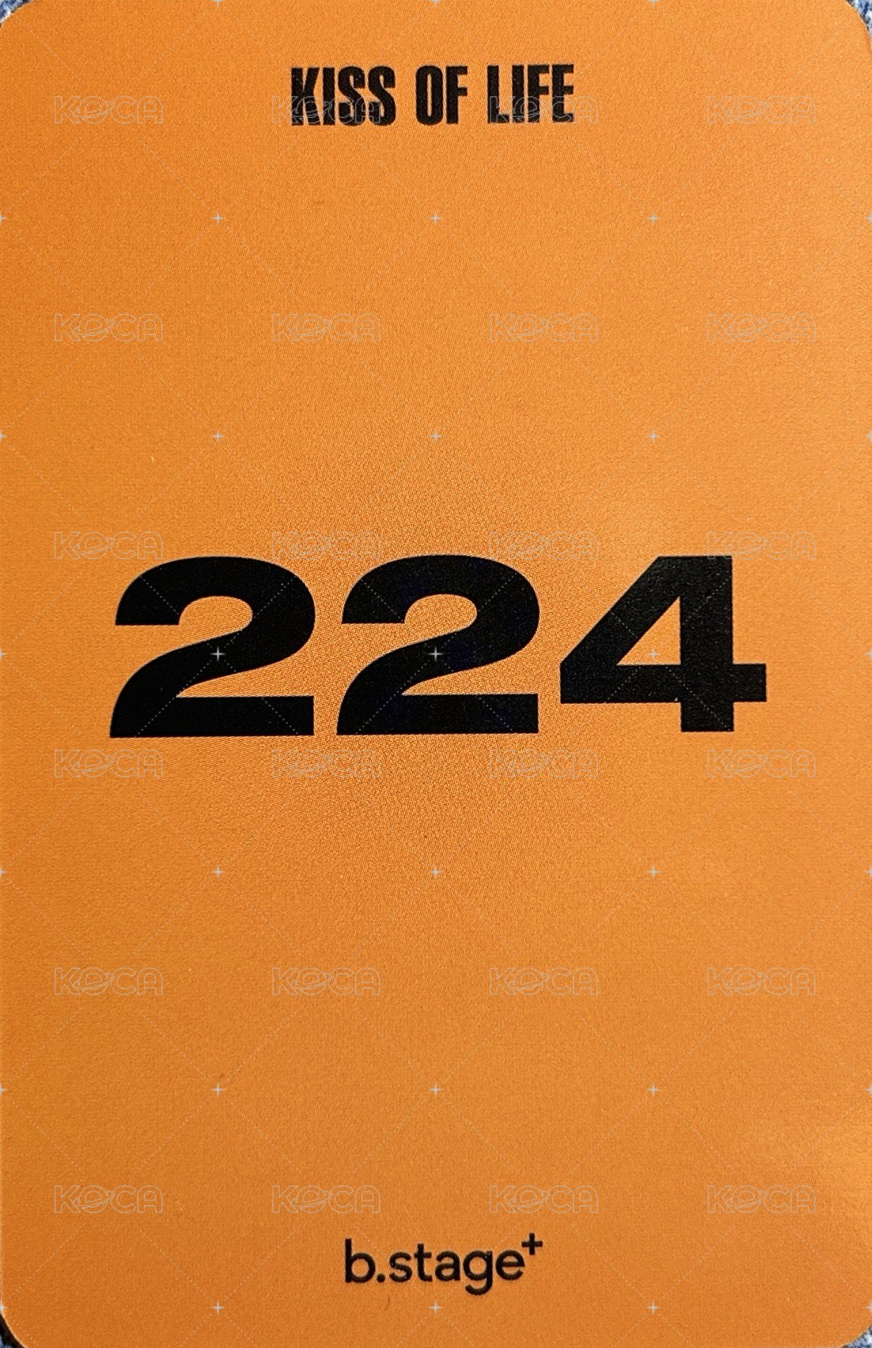 224 bstage 幸運卡 馬年ver 背面