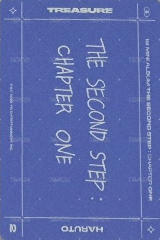 THE SECOND STEP:CHAPTER ONE 專輯卡 直進專卡 背面