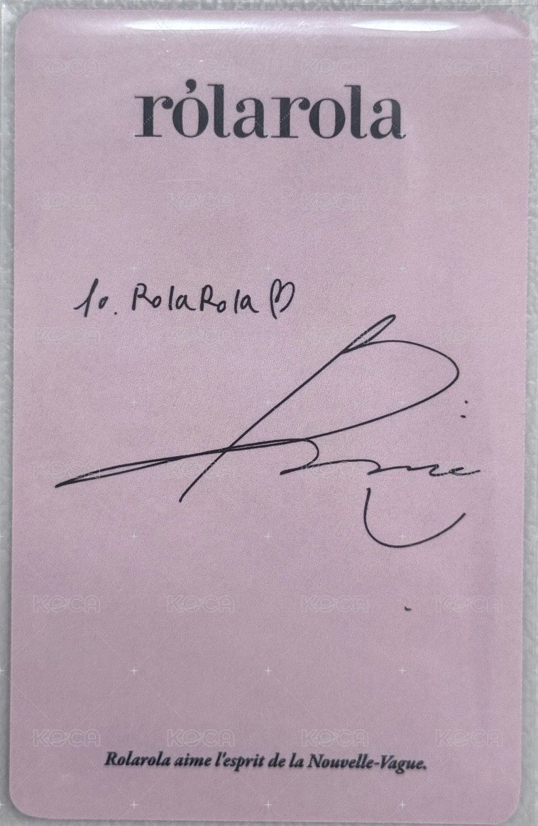 冬季 代言卡 藍衣妮 背面