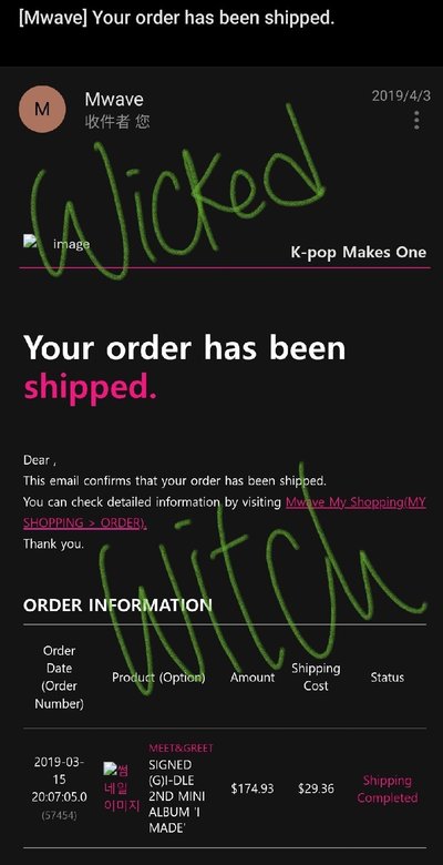 絕版【Mwave 簽專】I MADE (G)I-DLE 簽名 簽專 親簽 簽名專輯
